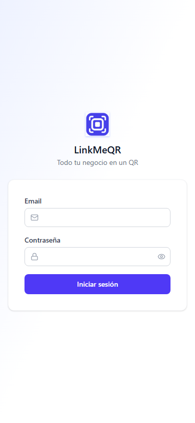 Versión para celular de LinkMeQR