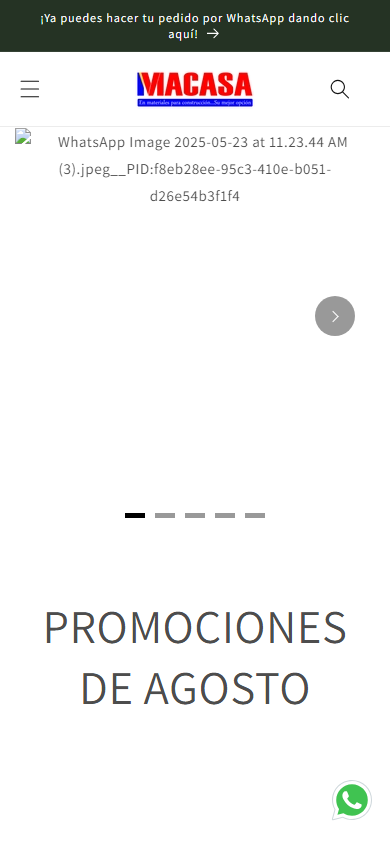 Versión para celular de Macasa
